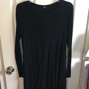 Women’s black tunic dress